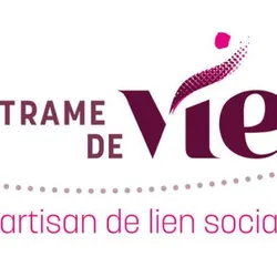Logo des Vereins Trame de Vie in Weiß und Rosa