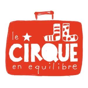 Logo van Cirque en Équilibre, een circusgezelschap gevestigd in Chartres dat circusvoorstellingen, workshops en cursussen organiseert voor kinderen en het algemene publiek in Eure-et-Loir.