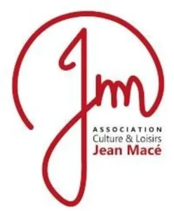Rood logo van de vereniging Cultuur en Vrije Tijd Jean Macé op een witte achtergrond.