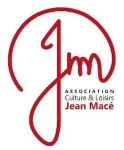 Rood logo van de vereniging Culture et Loisirs Jean Macé, organisator van theaterworkshops en clownopleidingen in Laval in Mayenne.