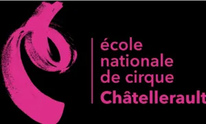 Officieel logo van de Nationale Circusschool van Châtellerault (ENCC), een Franse beroepsopleidingsinstelling voor circusartiesten.