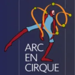 Official logo of Arc en Cirque, Regional Circus Arts Centre of Chambéry, a structure dedicated to training, artistic residencies and the development of contemporary circus arts.