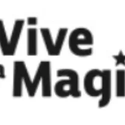 Official logo of the Vive La Magie Festival with its black graphic identity on a white background. This visual represents the 2026-2027 French tour dedicated to magic shows, workshops, and gatherings around the arts of illusion.