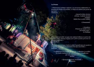 Moto volante et acrobaties vertigineuses