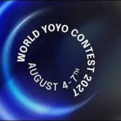 Visuel d'annonce du World Yo-Yo Contest 2027, championnat du monde de yo-yo organisé du 4 au 7 août 2027 à Calgary au Canada.